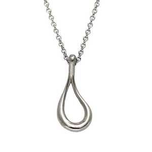Tiffany Teardrop Necklace ec-21085 Silver Elsa Peretti Ag 925 TIFFANY&Co. Women'